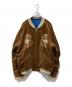 東洋エンタープライズ（トウヨウエンタープライズ）の古着「Mid 1950s Style Velveteen Souvenir Jacket」｜ブラウン×ブルー
