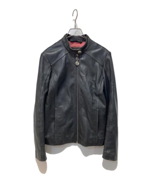 COACH（コーチ）COACH (コーチ) ラムレザージャケット ブラック サイズ:Sの古着・服飾アイテム