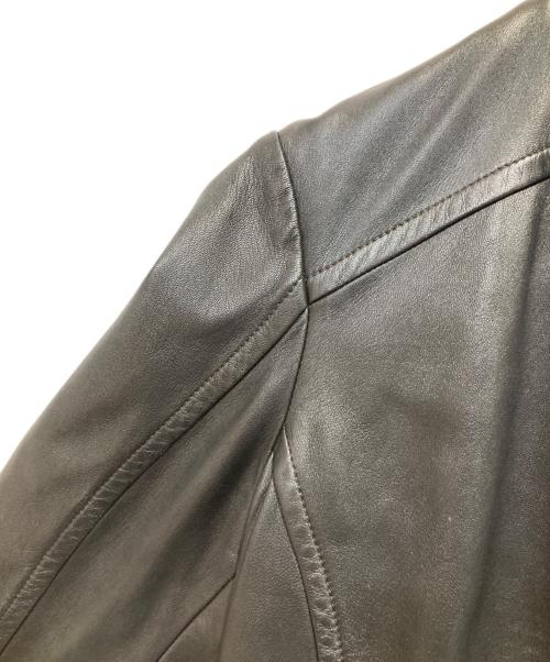 COACH（コーチ）COACH (コーチ) ラムレザージャケット ブラック サイズ:Sの古着・服飾アイテム