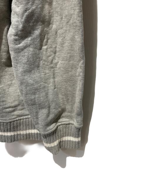 stussy（ステューシー）stussy (ステューシー) スタジャン グレー サイズ:Ｌの古着・服飾アイテム