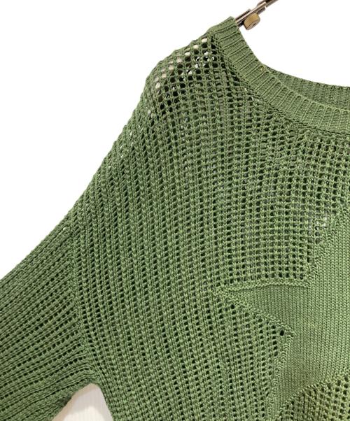 Jaded London（ジェイデッドロンドン）Jaded London (ジェイデッドロンドン) Star Loose Knit グリーン サイズ:Sの古着・服飾アイテム