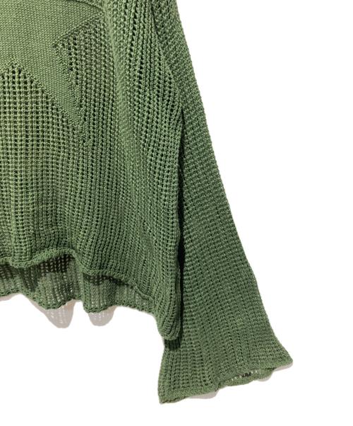 Jaded London（ジェイデッドロンドン）Jaded London (ジェイデッドロンドン) Star Loose Knit グリーン サイズ:Sの古着・服飾アイテム