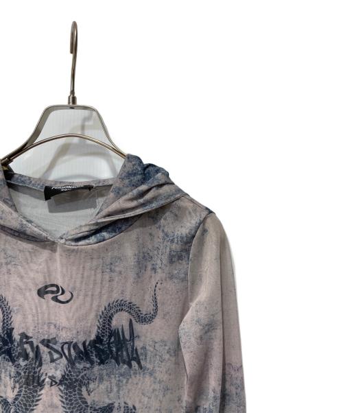 PERSONSOUL（パーソンソウル）PERSONSOUL (パーソンソウル) タトゥースキンフーディー グレー サイズ:Mの古着・服飾アイテム