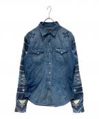 POLO RALPH LAUREN×NAIOMI GLASSESポロ・ラルフローレン×ナイオミ・グラスズ）の古着「Western Shirt」｜インディゴ