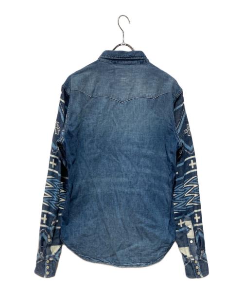 POLO RALPH LAUREN（ポロ・ラルフローレン）POLO RALPH LAUREN (ポロ・ラルフローレン) NAIOMI GLASSES (ナイオミ・グラスズ) Western Shirt インディゴ サイズ:Sの古着・服飾アイテム