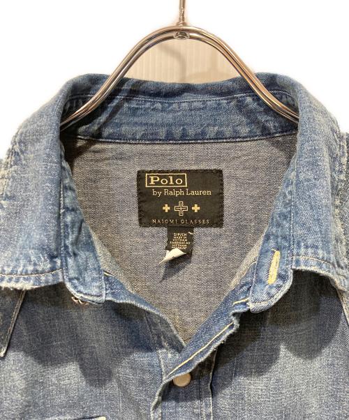 POLO RALPH LAUREN（ポロ・ラルフローレン）POLO RALPH LAUREN (ポロ・ラルフローレン) NAIOMI GLASSES (ナイオミ・グラスズ) Western Shirt インディゴ サイズ:Sの古着・服飾アイテム