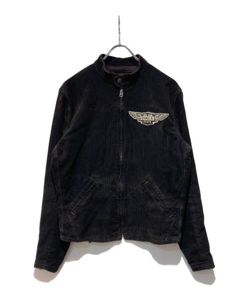 RRL（ダブルアールエル）RRL (ダブルアールエル) カフェレーサーコーデュロイ バイカージャケット ブラウン サイズ:Sの古着・服飾アイテム