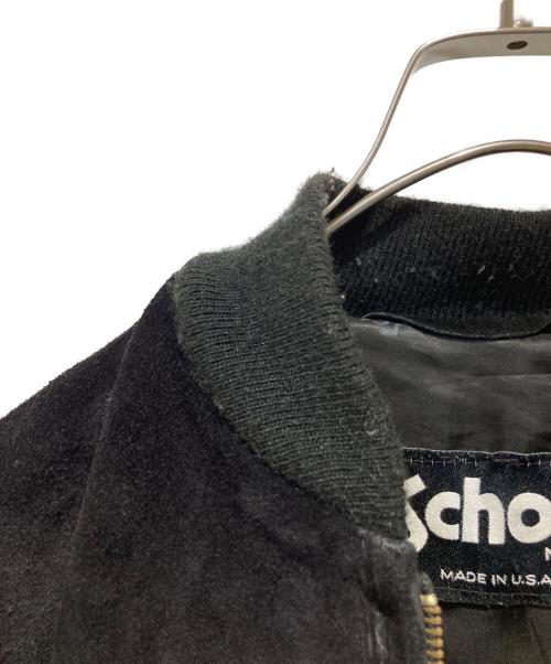 Schott（ショット）Schott (ショット) スエードボンバージャケット ブラック サイズ:36の古着・服飾アイテム