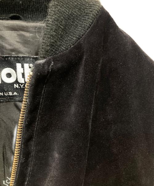 Schott（ショット）Schott (ショット) スエードボンバージャケット ブラック サイズ:36の古着・服飾アイテム