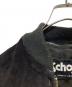 中古・古着 Schott (ショット) スエードボンバージャケット ブラック サイズ:36：20000円