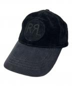 RRLダブルアールエル）の古着「Ranch Logo Suede Ball Cap」｜ブラック