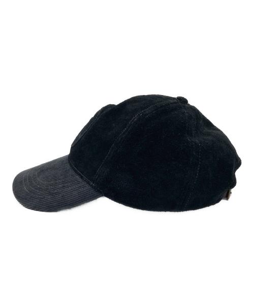RRL（ダブルアールエル）RRL (ダブルアールエル) Ranch Logo Suede Ball Cap ブラックの古着・服飾アイテム