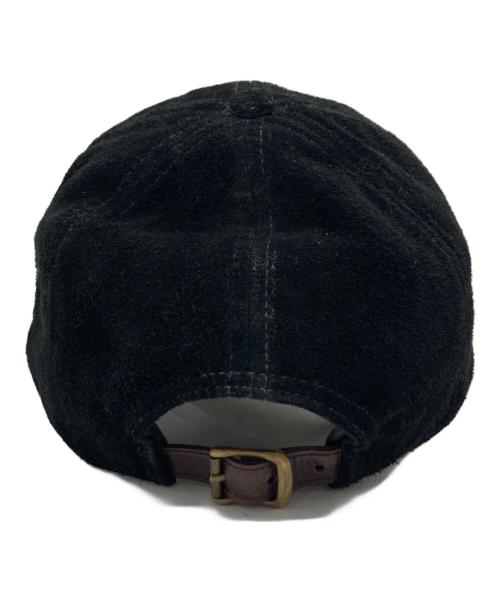 RRL（ダブルアールエル）RRL (ダブルアールエル) Ranch Logo Suede Ball Cap ブラックの古着・服飾アイテム