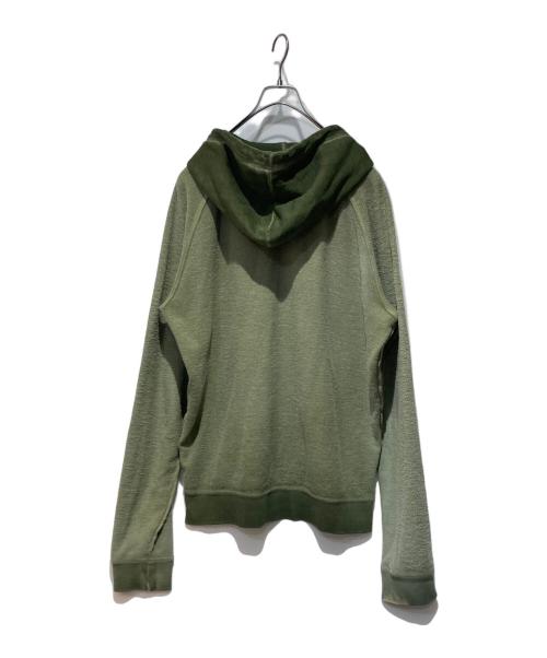 DSQUARED2（ディースクエアード）DSQUARED2 (ディースクエアード) INSIDE-OUT SWEATSHIRT カーキ サイズ:XLの古着・服飾アイテム
