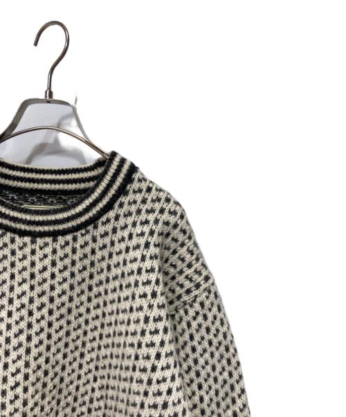 L.L.Bean（エルエルビーン）L.L.Bean (エルエルビーン) 80’s バーズアイニット グレー×ホワイト サイズ:XLの古着・服飾アイテム