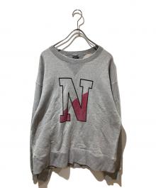 NUMBER (N)INE（ナンバーナイン）の古着「VINTAGE GAZETTE N-LOGO CREWNECK SWEATSHIRT」｜グレー