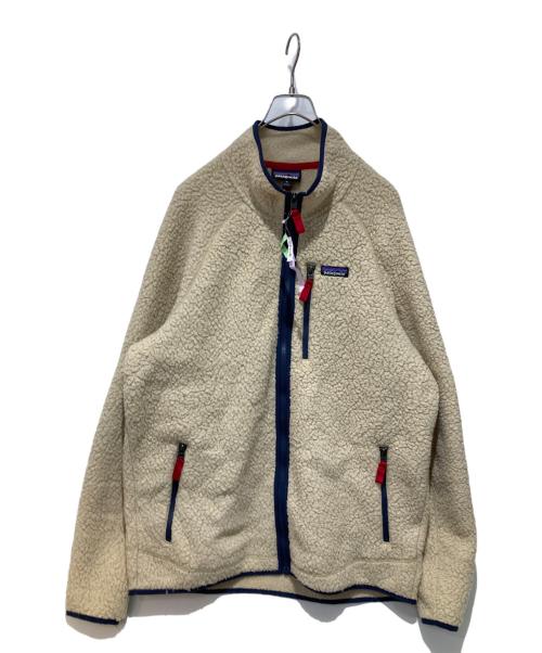 Patagonia（パタゴニア）Patagonia (パタゴニア) RETORO PILE JACKET ベージュ×ネイビー サイズ:XLの古着・服飾アイテム