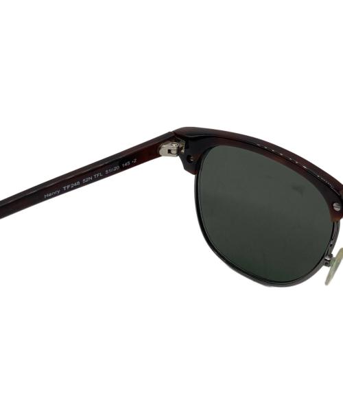 TOM FORD（トムフォード）TOM FORD (トムフォード) ヘンリーラウンドフレームサングラス ブラウン サイズ:51ロ20 145の古着・服飾アイテム