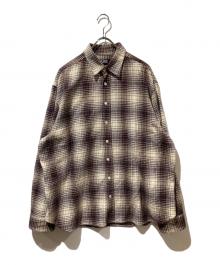 RAF SIMONS（ラフシモンズ）の古着「20AW BIG FIT THE OTHERS SHIRT」｜ブラウン×アイボリー