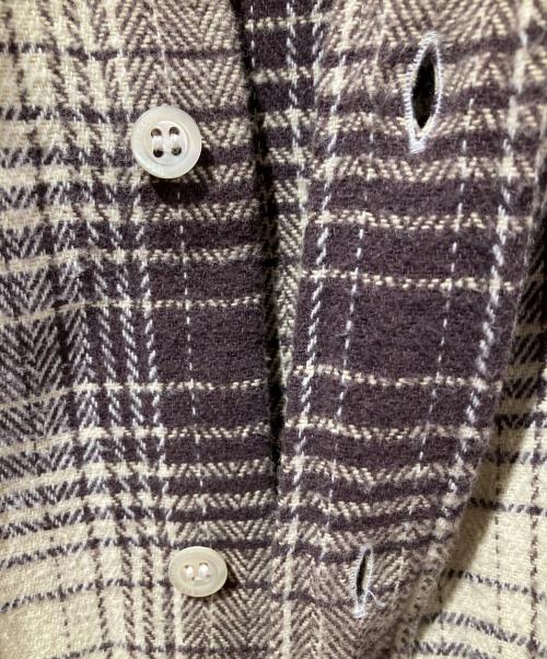 RAF SIMONS（ラフシモンズ）RAF SIMONS (ラフシモンズ) 20AW BIG FIT THE OTHERS SHIRT ブラウン×アイボリー サイズ:48の古着・服飾アイテム