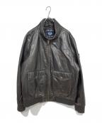 DOCKERSドッカーズ）の古着「レザージャケット」｜ブラック