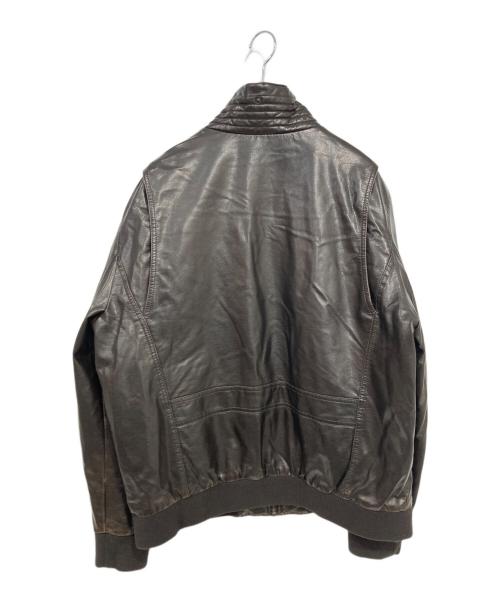 DOCKERS（ドッカーズ）DOCKERS (ドッカーズ) レザージャケット ブラック サイズ:XLの古着・服飾アイテム