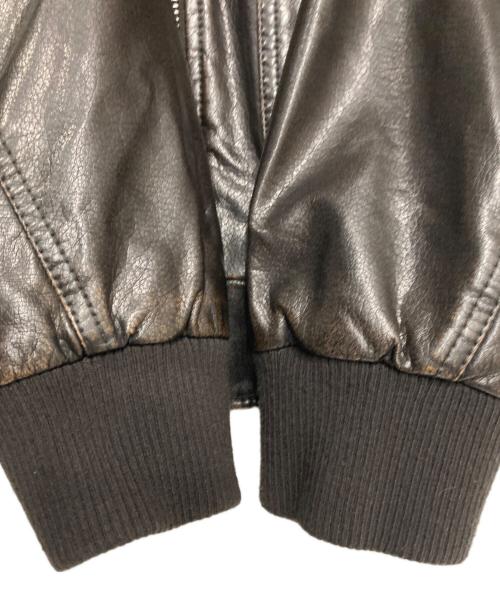 DOCKERS（ドッカーズ）DOCKERS (ドッカーズ) レザージャケット ブラック サイズ:XLの古着・服飾アイテム