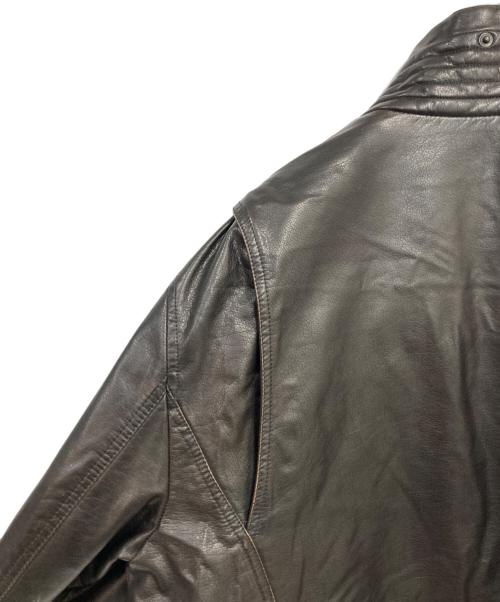 DOCKERS（ドッカーズ）DOCKERS (ドッカーズ) レザージャケット ブラック サイズ:XLの古着・服飾アイテム