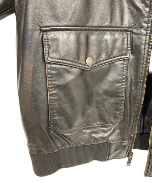 DOCKERS（ドッカーズ）DOCKERS (ドッカーズ) レザージャケット ブラック サイズ:XLの古着・服飾アイテム