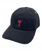 AMI PARISアミ パリス）の古着「ベースボールキャップ」｜ブラック