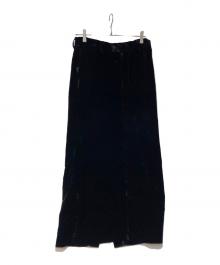 TAKAHIROMIYASHITA TheSoloIst.（タカヒロミヤシタ ザソロイスト）の古着「ベロアスカート」｜ブラック