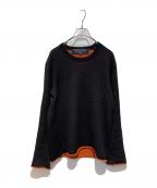 COMME des GARCONS HOMMEコムデギャルソン オム）の古着「クルーネックニット」｜ブラウン
