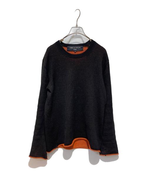COMME des GARCONS HOMME（コムデギャルソン オム）COMME des GARCONS HOMME (コムデギャルソン オム) クルーネックニット ブラウン サイズ:Sの古着・服飾アイテム