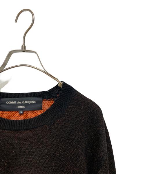 COMME des GARCONS HOMME（コムデギャルソン オム）COMME des GARCONS HOMME (コムデギャルソン オム) クルーネックニット ブラウン サイズ:Sの古着・服飾アイテム