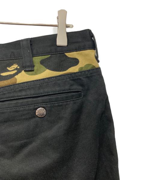 A BATHING APE（アベイシングエイプ）A BATHING APE (アベイシングエイプ) チノパン ブラック サイズ:Ｌの古着・服飾アイテム