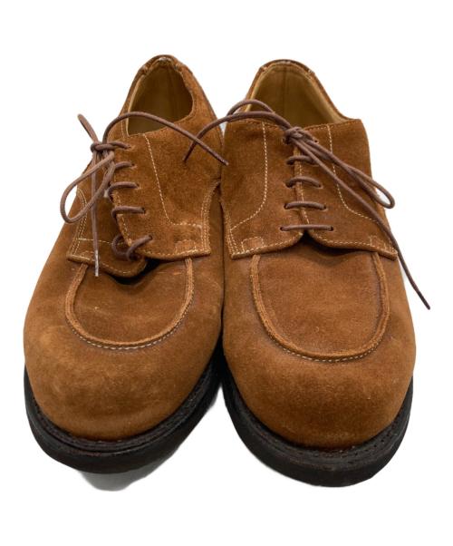 PARABOOT（パラブーツ）PARABOOT (パラブーツ) スウェードドレスシューズ ブラウン サイズ:7 1/2の古着・服飾アイテム