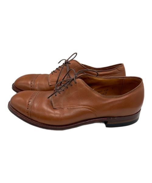 Alden（オールデン）ALDEN (オールデン) パンチドキャップトゥシューズ ブラウン サイズ: 9 Dの古着・服飾アイテム