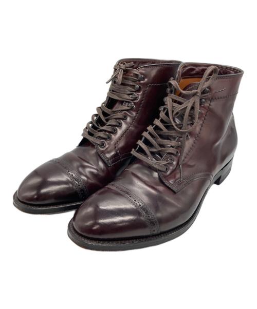 Alden（オールデン）ALDEN (オールデン) パンチドキャップブーツ バーガンディー サイズ:8 1/ Dの古着・服飾アイテム