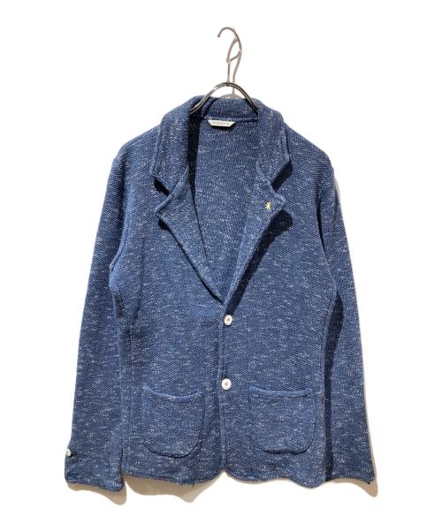 MANUEL RITZ（マニュエル・リッツ）MANUEL RITZ (マニュエル・リッツ) ニットジャケット ネイビー サイズ:XLの古着・服飾アイテム