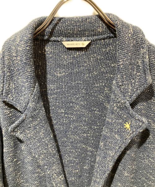 MANUEL RITZ（マニュエル・リッツ）MANUEL RITZ (マニュエル・リッツ) ニットジャケット ネイビー サイズ:XLの古着・服飾アイテム