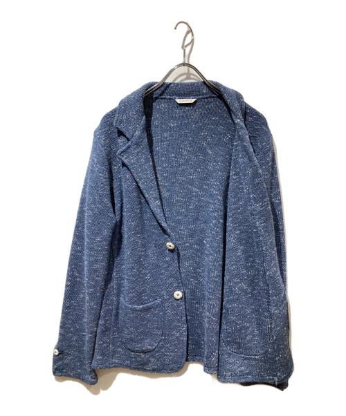 MANUEL RITZ（マニュエル・リッツ）MANUEL RITZ (マニュエル・リッツ) ニットジャケット ネイビー サイズ:XLの古着・服飾アイテム