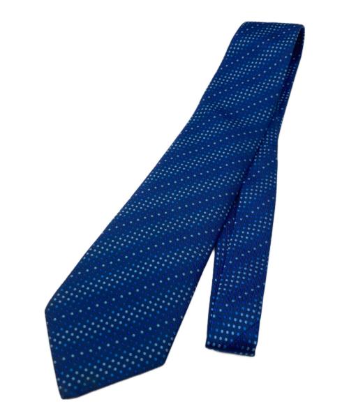 HERMES（エルメス）HERMES (エルメス) ジャガードドットネクタイ ネイビー サイズ:表記無しの古着・服飾アイテム