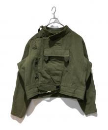 Maden Workwear（メイデンワークウェアー）の古着「モーターサイクルジャケット」｜オリーブ