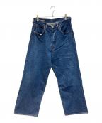 SCYEBASICSサイベーシックス）の古着「Used Wash Wide Leg Jeans」｜インディゴ