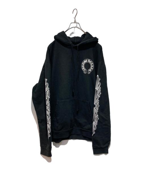CHROME HEARTS（クロムハーツ）CHROME HEARTS (クロムハーツ) Horseshoe Pullover Hoodie ブラック サイズ:XLの古着・服飾アイテム