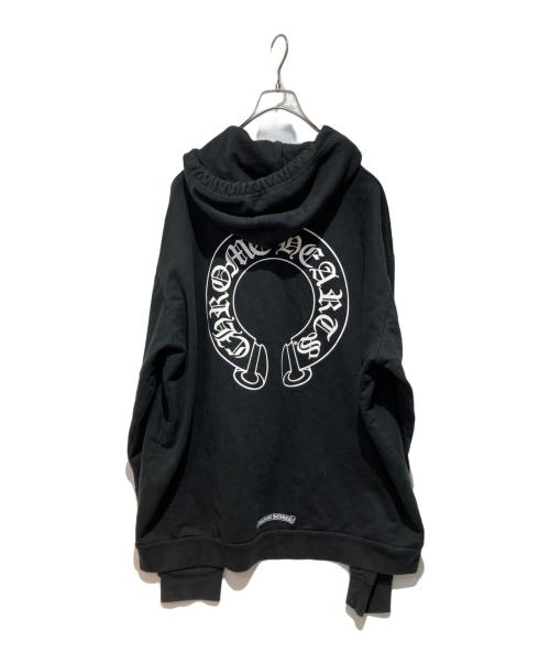 CHROME HEARTS（クロムハーツ）CHROME HEARTS (クロムハーツ) Horseshoe Pullover Hoodie ブラック サイズ:XLの古着・服飾アイテム