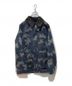 Barbourバブアー）の古着「SL BEDALE CAMO」｜ネイビー×ブラック