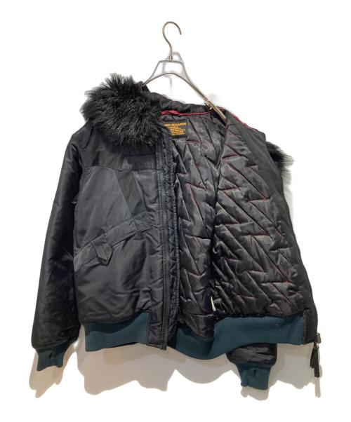 MAHARISHI（マハリシ）MAHARISHI (マハリシ) ボアフライトジャケット ブラック サイズ:Sの古着・服飾アイテム