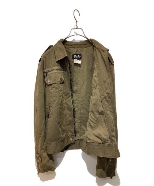 DOLCE & GABBANA（ドルチェ＆ガッバーナ）DOLCE & GABBANA (ドルチェ＆ガッバーナ) ミリタリージャケット カーキ サイズ:36の古着・服飾アイテム