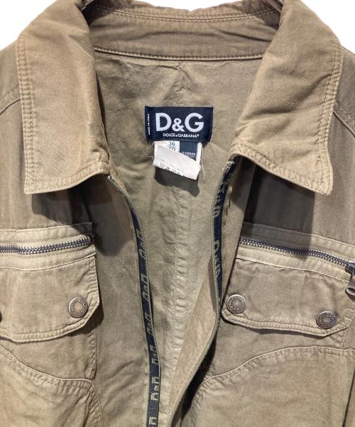 DOLCE & GABBANA（ドルチェ＆ガッバーナ）DOLCE & GABBANA (ドルチェ＆ガッバーナ) ミリタリージャケット カーキ サイズ:36の古着・服飾アイテム